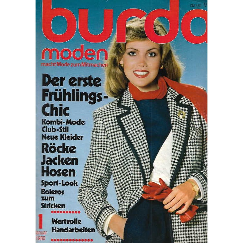burda Moden 1/Januar 1980 - Der erste Frühlings-Chic