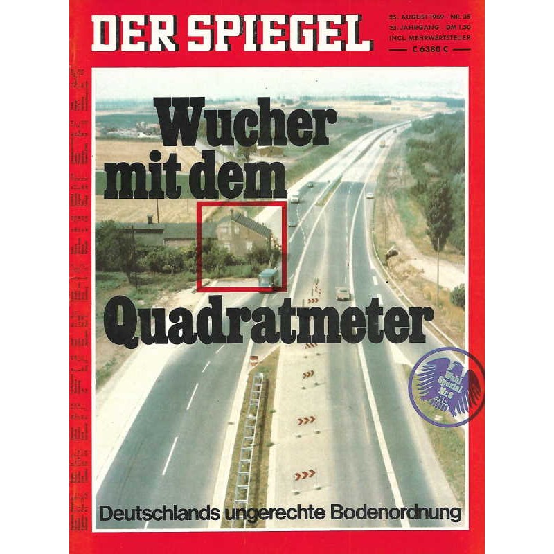 Der Spiegel Nr.35 / 25 August 1969 - Deutschlands Bodenordnung