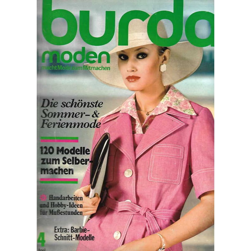 burda Moden 4/April 1975 - Sommer & Ferienmode