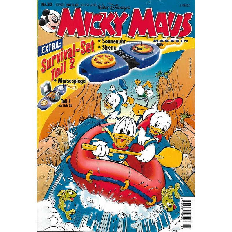 Micky Maus Nr. 33 / 9 August 2001 - Survival Set Teil.2