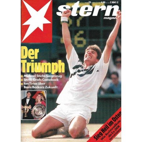 stern Heft Nr.29 / 11 Juli 1991 - Der Triumph