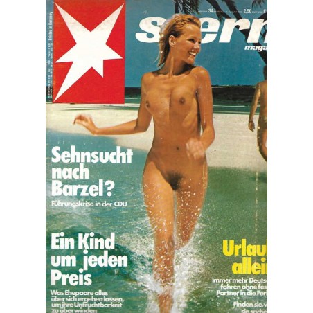 stern Heft Nr.34 / 17 August 1978 - Urlaub allein