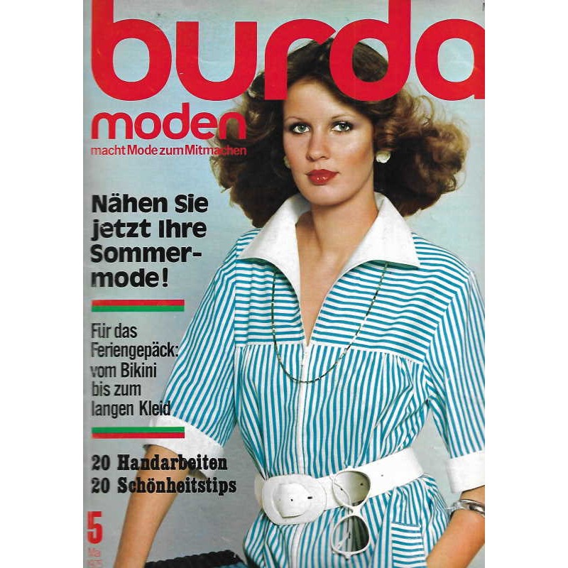 burda Moden 5/Mai 1975 - Nähen Sie jetzt ihr Sommerkleid