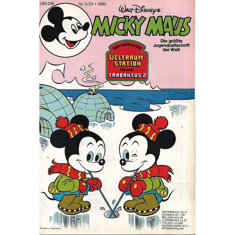 Micky Maus Nr. 5 / 29 Januar 1980 - Weltraumstation