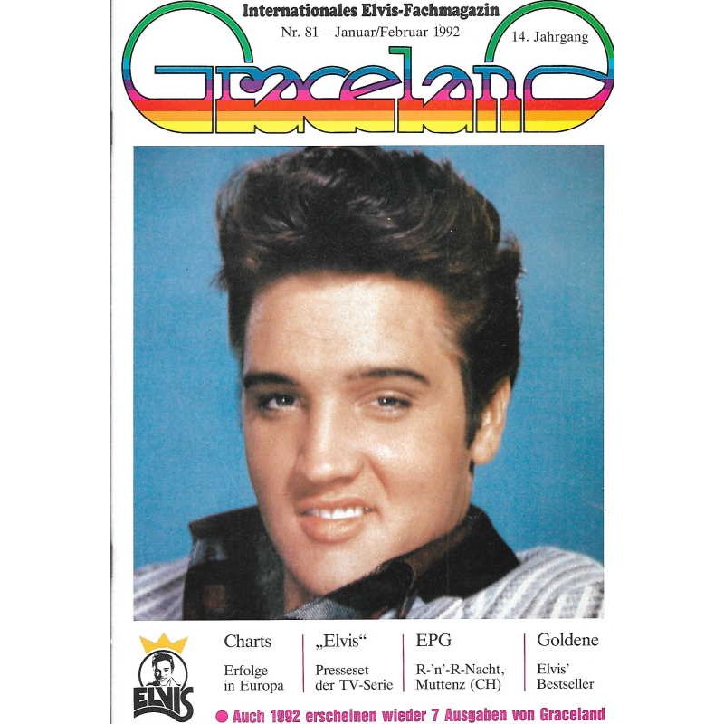 Graceland Nr.81 Januar/Februar 1992 - Charts Erfolge in Europa