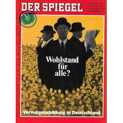 Der Spiegel Nr.31 / 28 Juli 1969 - Wohlstand für alle?