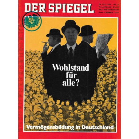 Der Spiegel Nr.31 / 28 Juli 1969 - Wohlstand für alle?