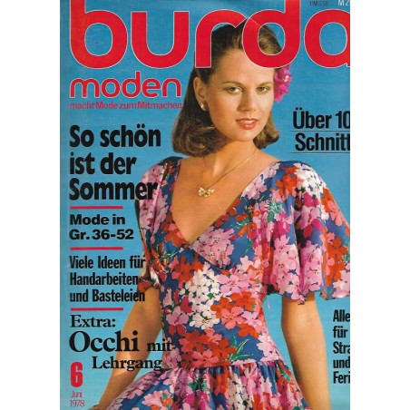burda Moden 6/Juni 1978 - So schön ist der Sommer