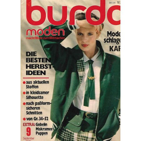 burda Moden 9/September 1978 - Die besten Herbst-Ideen