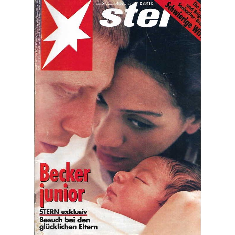 stern Heft Nr.5 / 27 Januar 1994 - Becker Junior