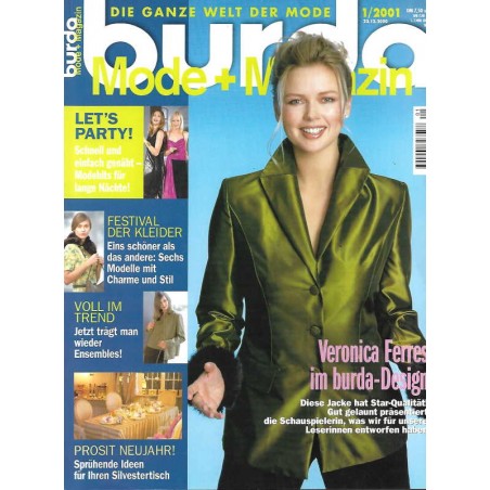 burda Moden 1/Jan 2001 - Veronica Ferres im burda Design