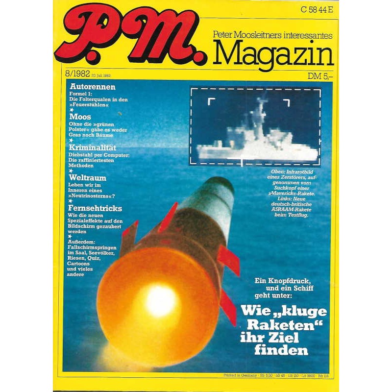 P.M. Ausgabe August 8/1982 - Kluge Raketen