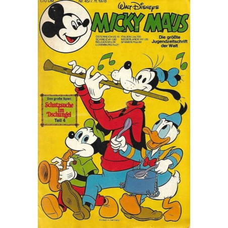 Micky Maus Nr. 45 / 07 November 1978 - Schatzsuche im Dschungel