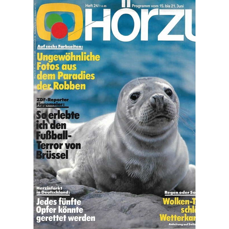 HÖRZU 24 / 15 bis 21 Juni 1985 - Paradies der Robben