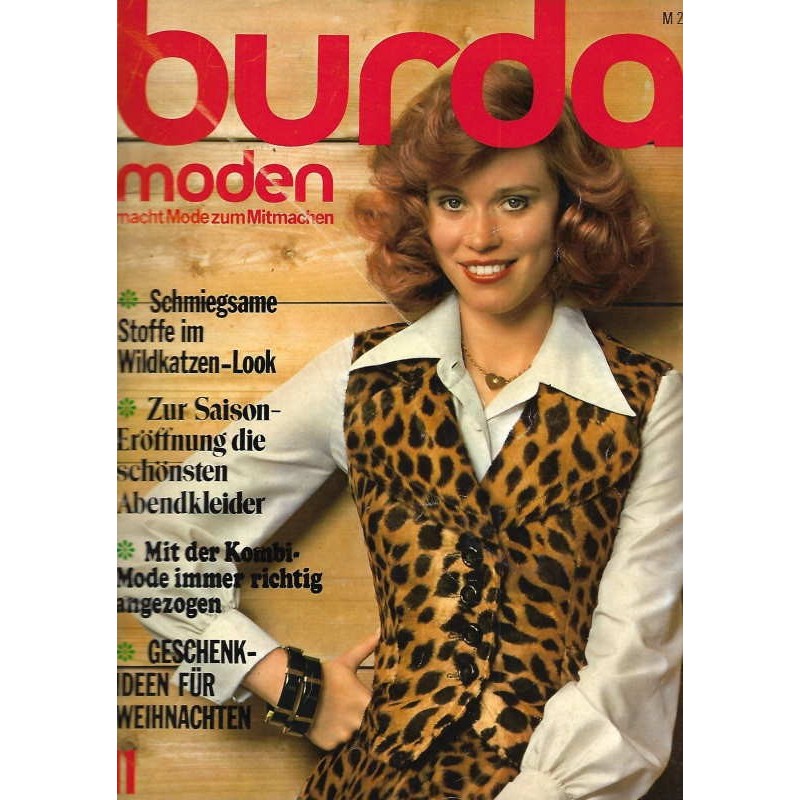 burda Moden 11/November 1974 - Wildkatzen Look