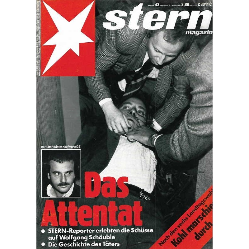 stern Heft Nr.43 / 18 Oktober 1990 - Das Attentat