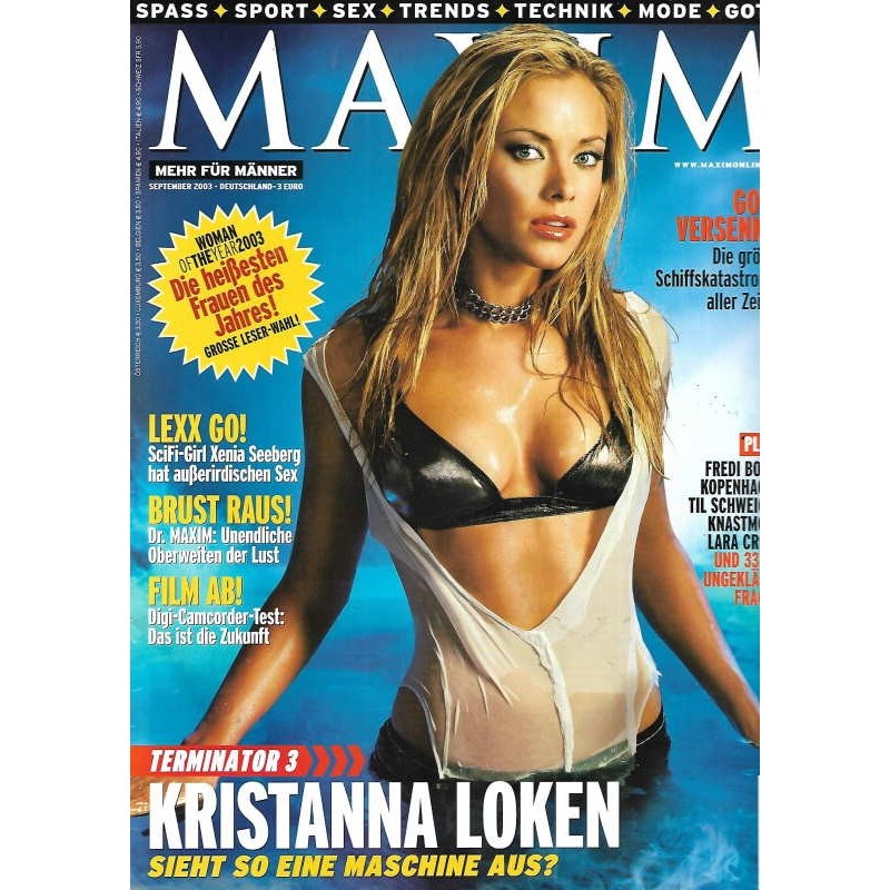 MAXIM September 2003 - Kristinna Loken