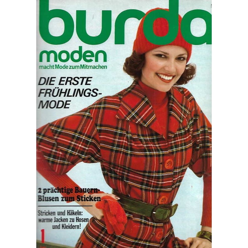 burda Moden 1/Januar 1975 - Die erste Frühlingsmode