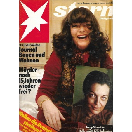 stern Heft Nr.5 / 20 Januar 1977 - Romy Schneider