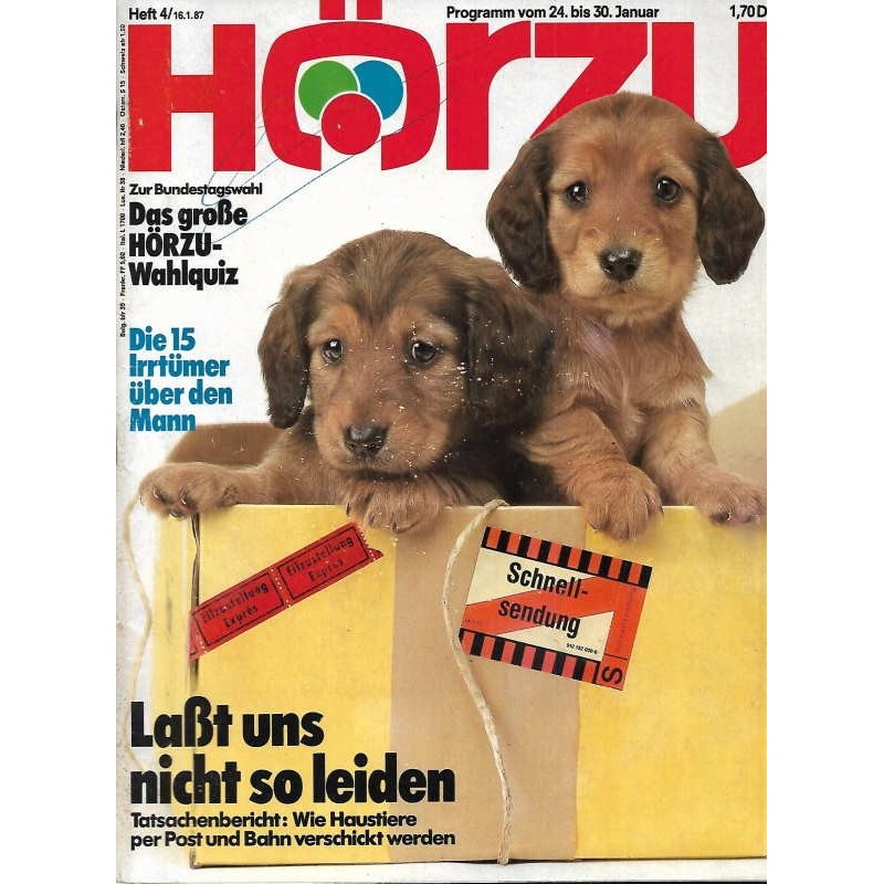 HÖRZU 4 / 24 bis 30 Januar 1987 - Laßt uns nicht so Leiden