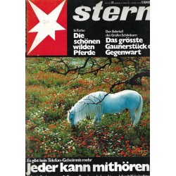 stern Heft Nr.14 / 24 März 1977 - Die schönen wilden Pferde