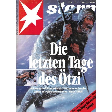 stern Heft Nr.34 / 19 August 1993 - Die letzten Tage des Ötzi