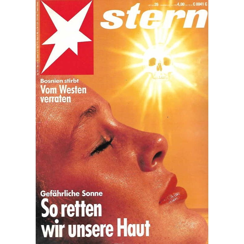 stern Heft Nr.26 / 24 Juni 1993 - Gefährliche Sonne