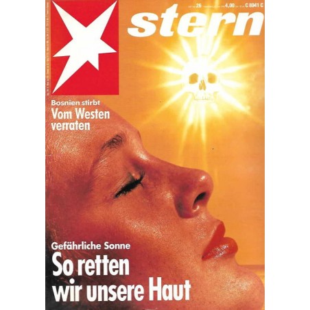 stern Heft Nr.26 / 24 Juni 1993 - Gefährliche Sonne