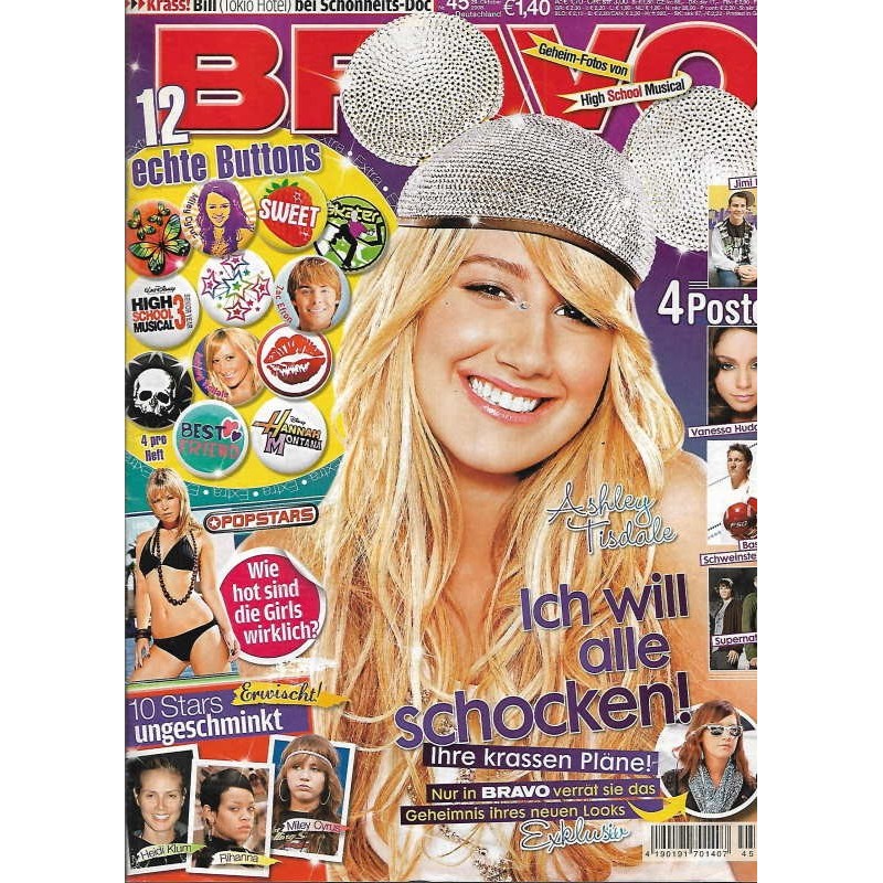 BRAVO Nr.45 / 29 Oktober 2008 - Ashley Tisdale will alle...
