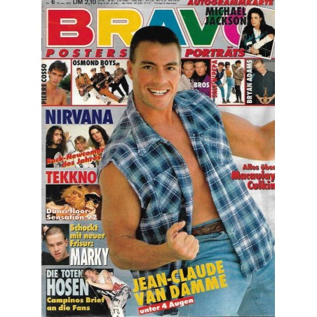 BRAVO Nr.6 / 30 Januar 1992 - Jean-Claude Van Damme