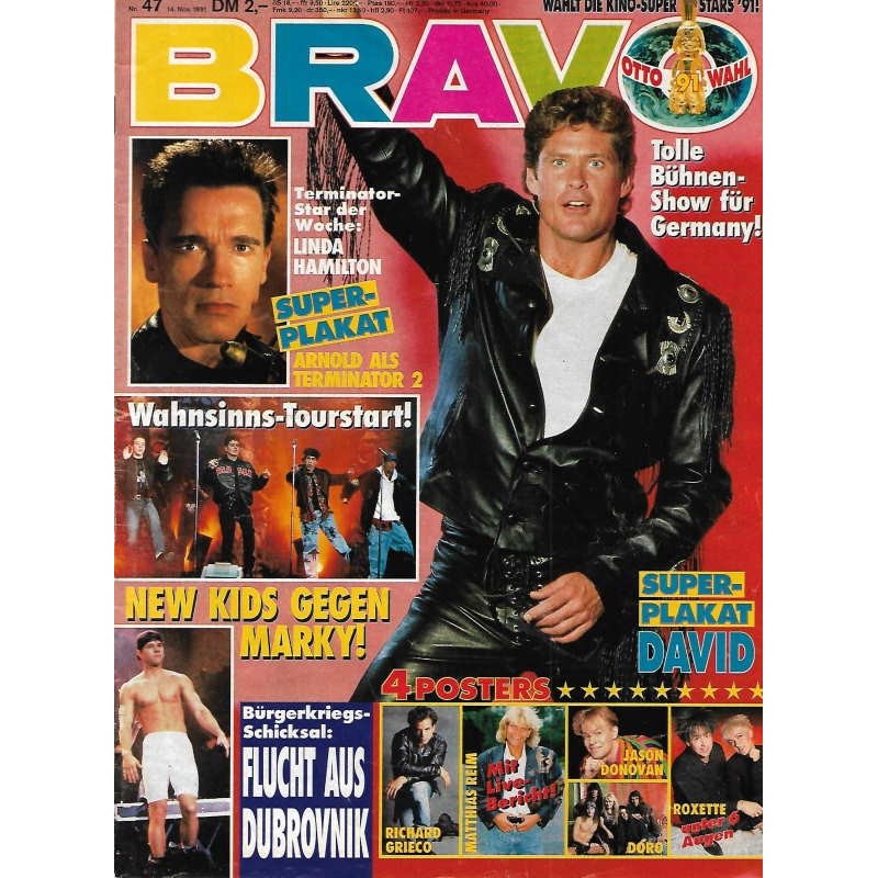 BRAVO Nr.47 / 14 November 1991 - David Hasselhoff