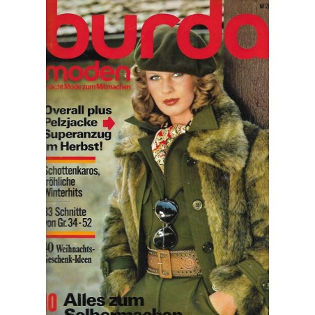 burda Moden 10/Oktober 1975 - Overall plus Pelzjacke