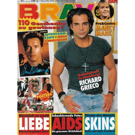 BRAVO Nr.52 / 17 Dezember 1991 - Richard Grieco