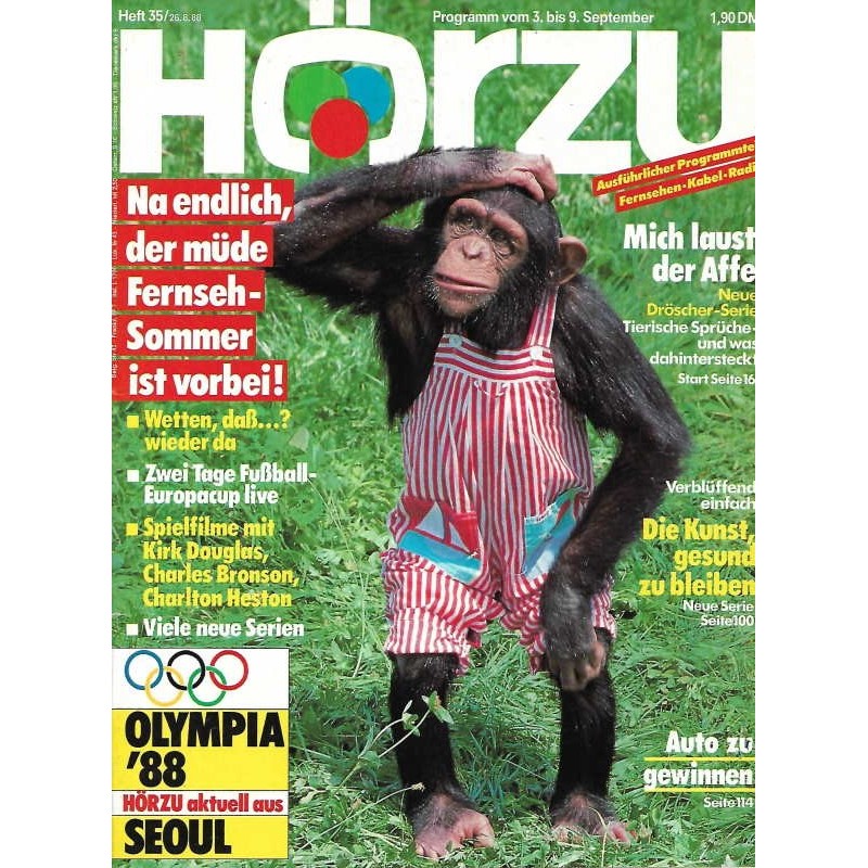 HÖRZU 35 / 3 bis 9 September 1988 - Mich laust der Affe