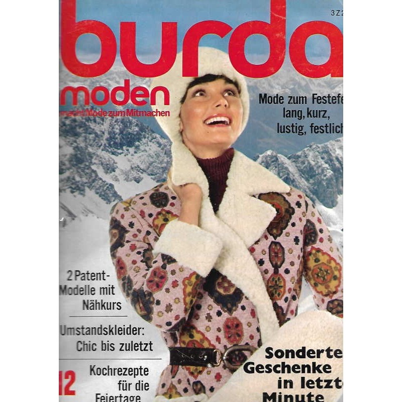 burda Moden 12/Dezember 1971 - Mollig warmes