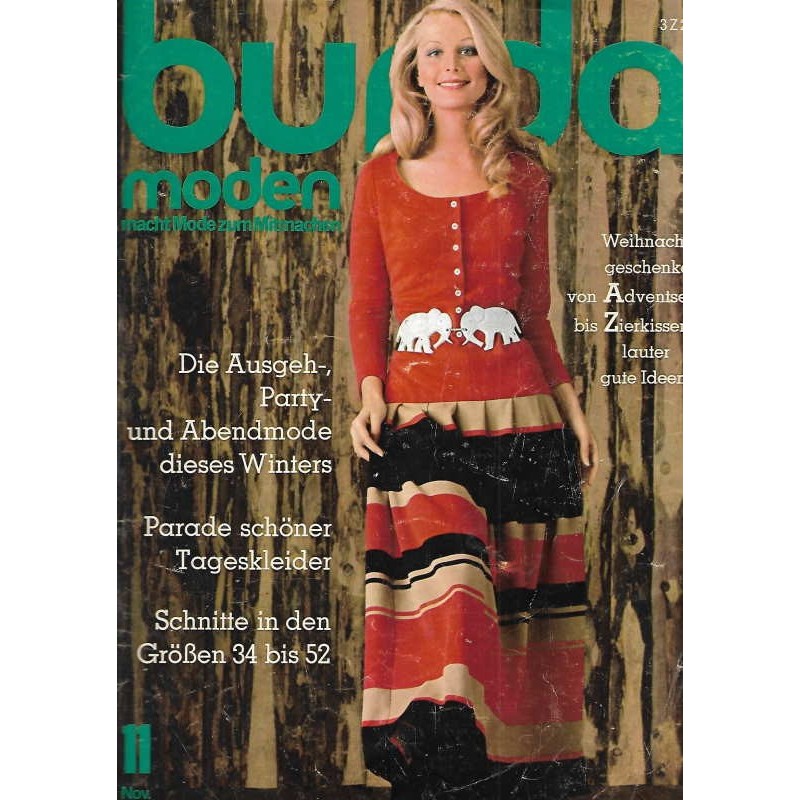 burda Moden 11/November 1971 - Party und Abendmode