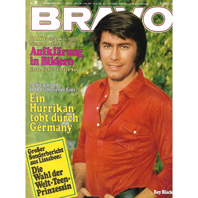 BRAVO Nr.31 / 26 Juli 1971 - Roy Black