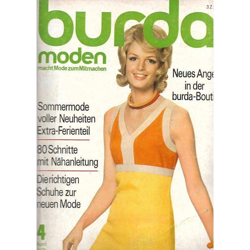 burda Moden 4/April 1971 - Burda Boutique