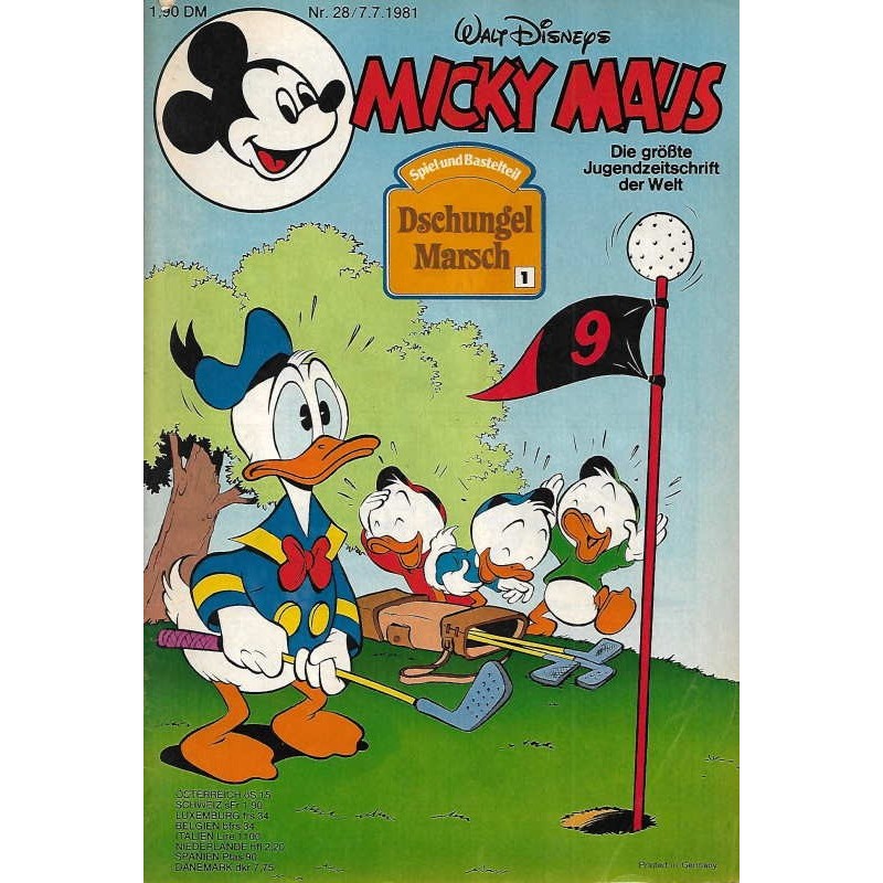 Micky Maus Nr. 28 / 7 Juli 1981 - Dschungel Marsch