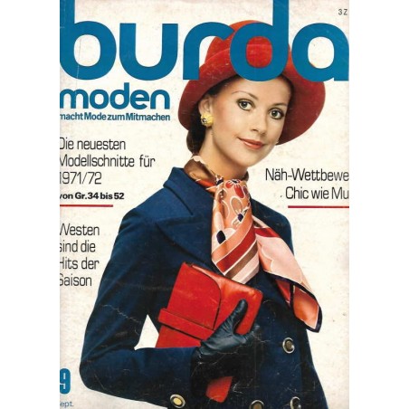 burda Moden 9/September 1971 - Chic wie Mutti