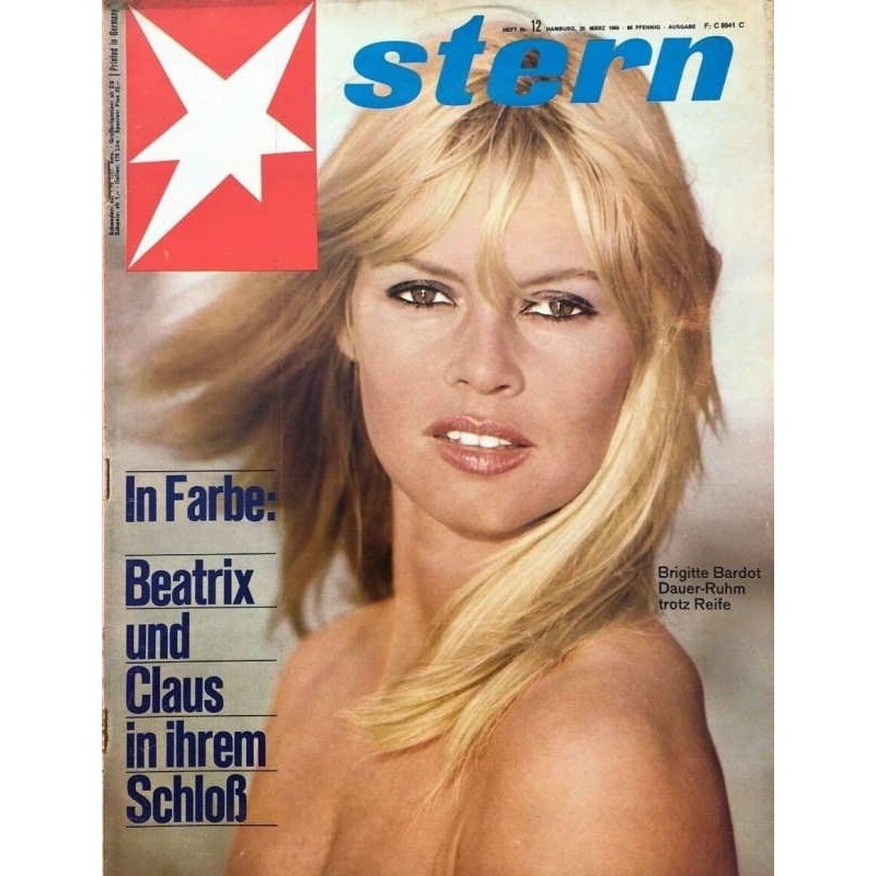 stern Heft Nr.12 / 20 März 1966 - Brigitte Bardot