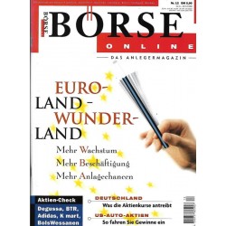 Börse Online Nr. 12 / 12 März 1998 - Euro Land Wunder