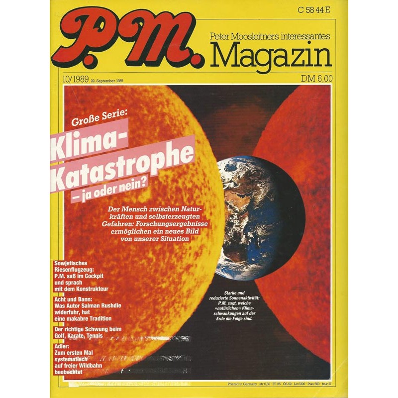 P.M. Ausgabe Oktober 10/1989 - Klima-Katastrophe
