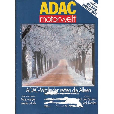 ADAC Motorwelt Heft.1 / Januar 1992 - Mitglieder retten die Alleen