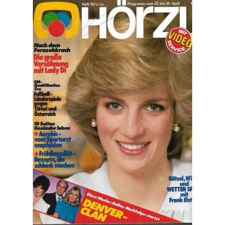 HÖRZU 16 / 23 bis 29 April 1983 - Versöhnung mit Lady Di