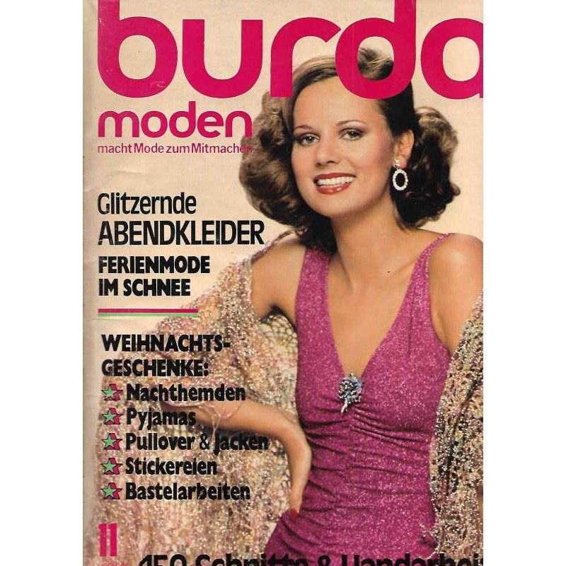 burda Moden 11/November 1976 - Glitzernde Abendkleider