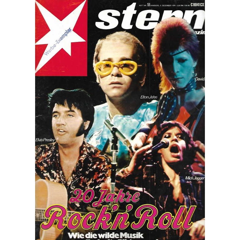 stern Heft Nr.51 / 9 Dezember 1976 - 20 Jahre Rock n Roll