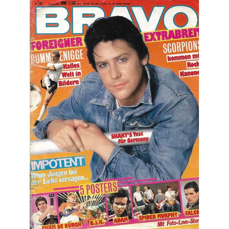 BRAVO Nr.16 / 15 April 1982 - Shakys Test für Germany