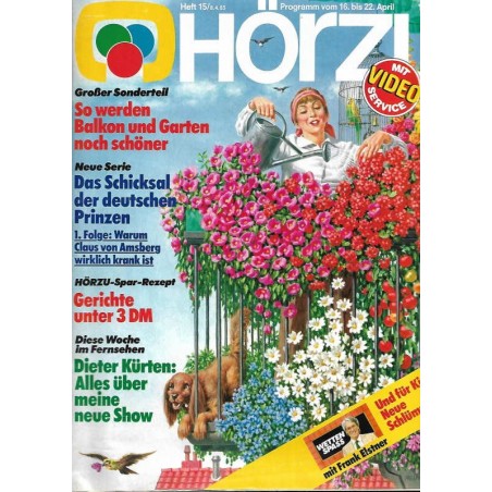 HÖRZU 15 / 16 bis 22 April 1983 - Balkon und Garten