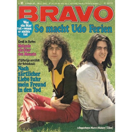 BRAVO Nr.41 / 4 Oktober 1971 - Marc und Mickey von T. Rex